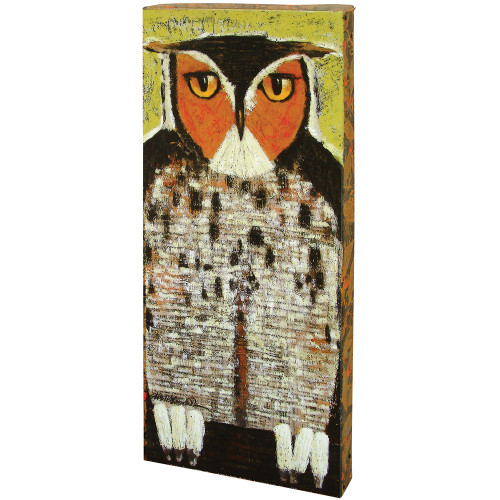 Looking Owl Boxed Metal Wall Art