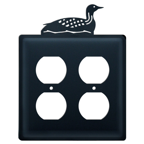 Loon Double Outlet Cover