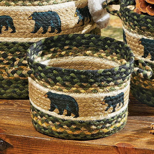 Mama Bear & Cub Braided Utility Basket