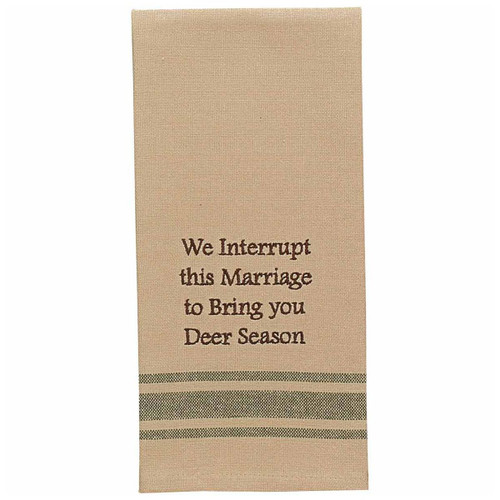Marriage Interruption Embroidered Dishtowels - Set of 6