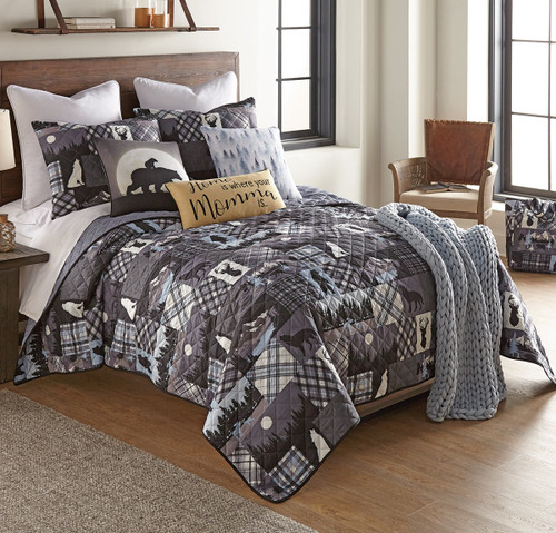 Midnight Forest Quilt Bed Set - King