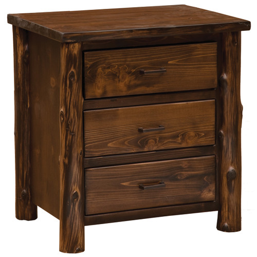 Modern Cedar XL Three Drawer Nightstand