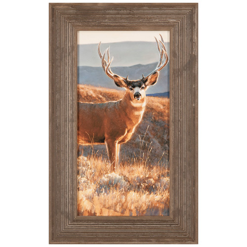 Moment in Time Deer Framed Canvas