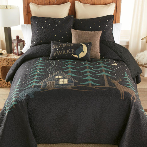 Moonlight Cabin Quilt Bed Set - King