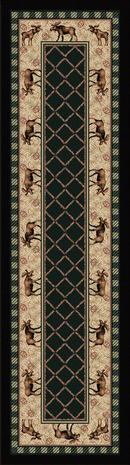 Moose Around Rug - 2 x 8