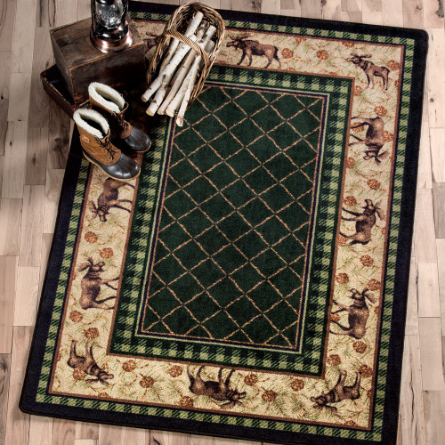 Moose Around Rug - 3 x 4