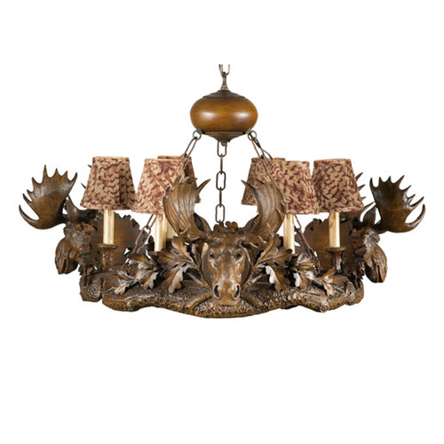 Moose Head Chandelier