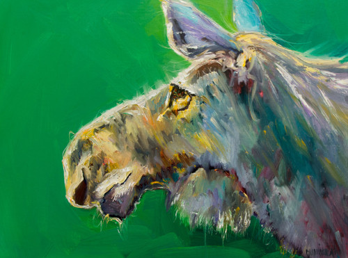 Moose Profile Canvas with Block Edges