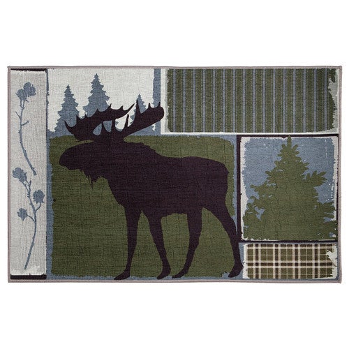 Timberline Moose Accent Rug