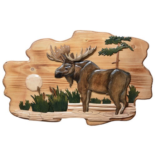 Moose Wood Wall Hanging