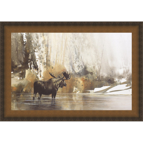 Morning Bath Framed Canvas