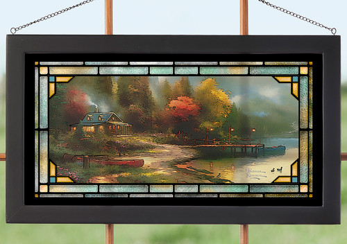 Mosaic Autumn Stained Glass Wall Art