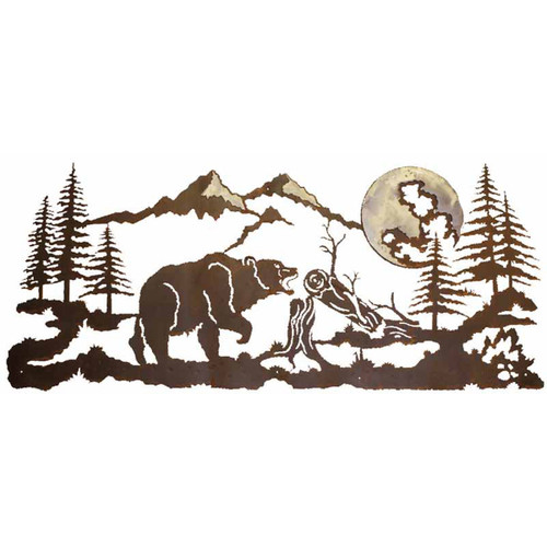 Mountain Bear Burnished Wall Art