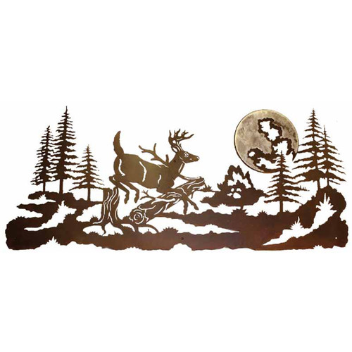 Mountain Deer Burnished Wall Art
