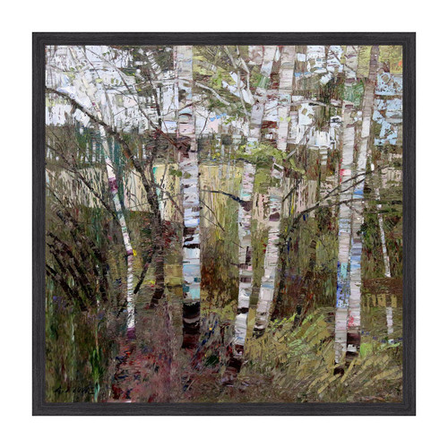 Mountain Forest in Summer Framed Canvas