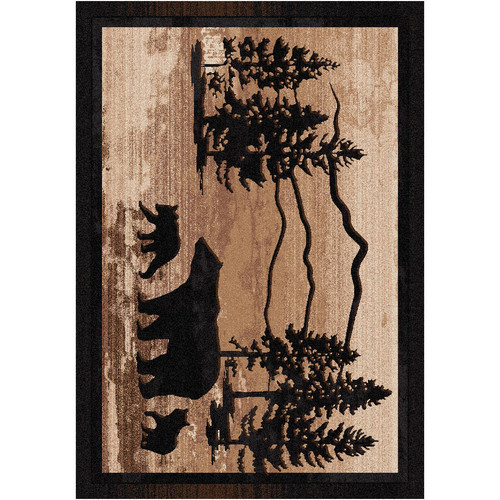 Mountain Shadow Bear Rug - 3 x 4