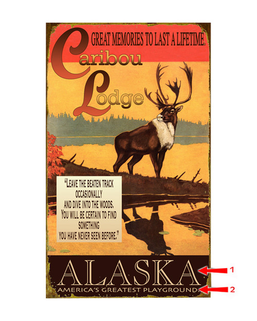 Caribou Lodge Sign