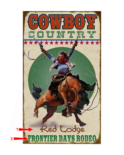 Cowboy Country Sign