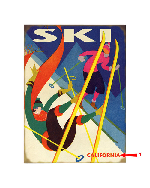 Falling Skier Sign