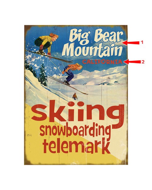Skiing Snowboarding Telemark Sign