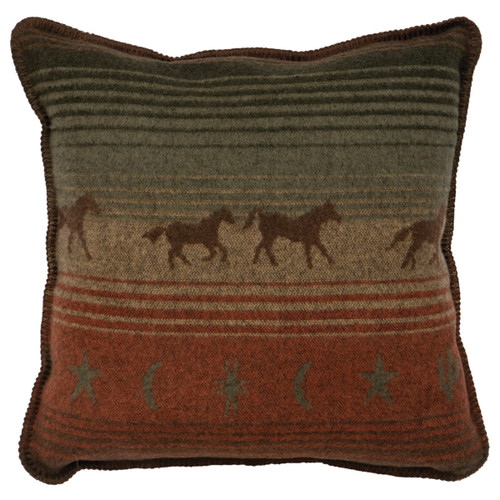 Mustang Canyon II Horse Pillow