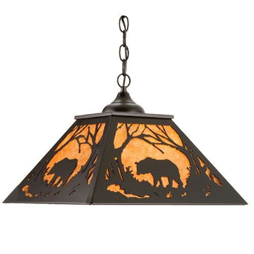 Black Bear at Sunset Pendant