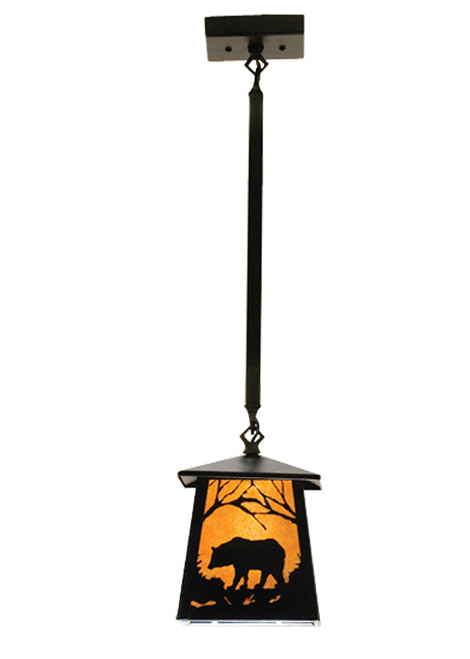 Black Bear at Sunset Rod Pendant