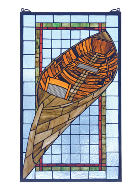 Guideboat Stained Glass Window