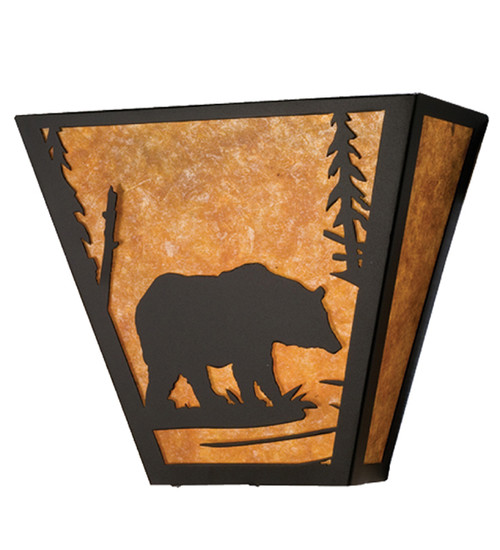 Black Bear at Sunset Wall Sconce
