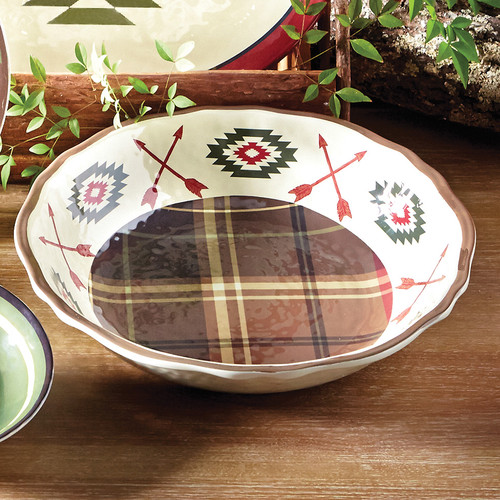 Native Bear Melamine Serving Bowl