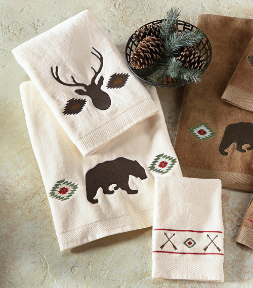 Native Wildlife Towel Set - Cream