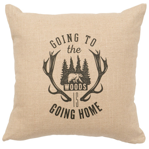 Natural Going to the Woods Pillow