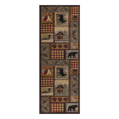 Nature Patchwork Rug - 3 x 8