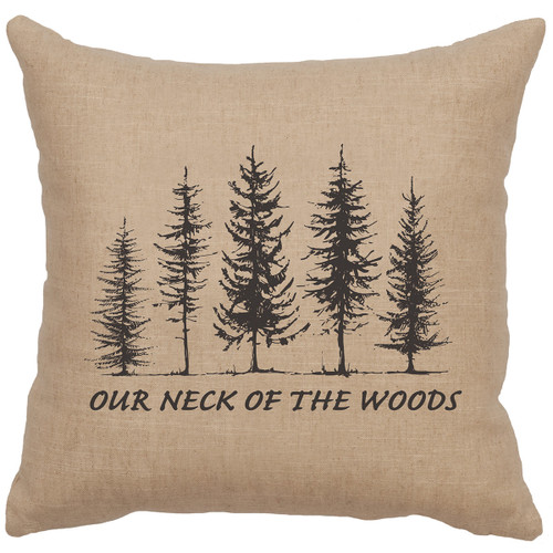 Neck of Woods Square Pillow - Natural
