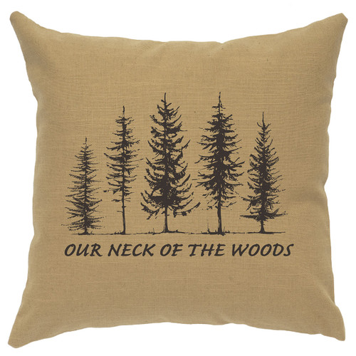 Neck of Woods Square Pillow - Straw