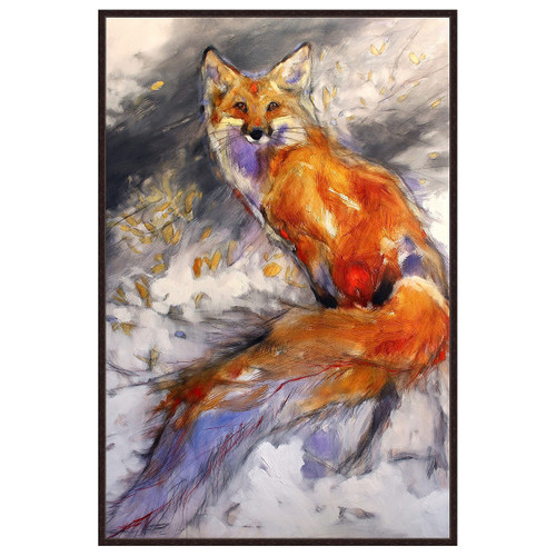 Norwegian Fox Framed Canvas