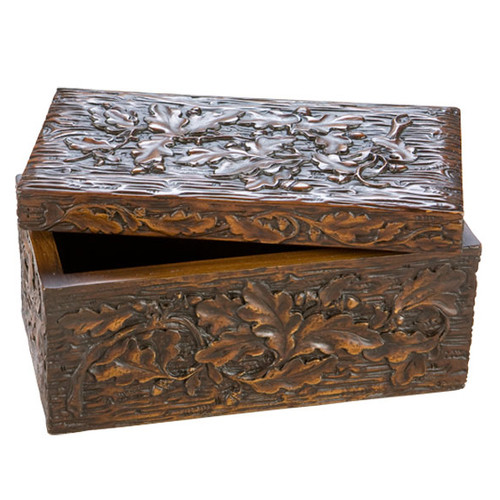 Oak Leaf Keepsake Box