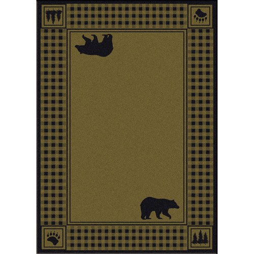 Bear Refuge Sage Rug - 8 x 11