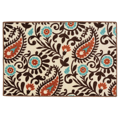 Spiced Paisley Bath/Kitchen Rug