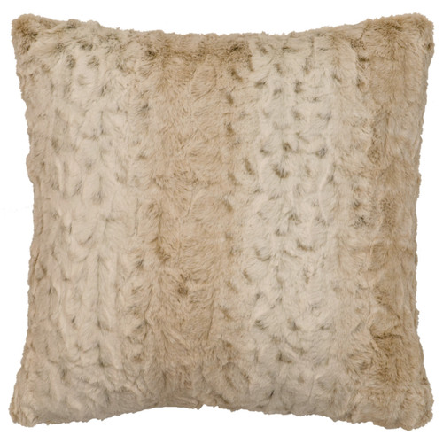 Pearl Leopard Cuddle Fur Square Pillow