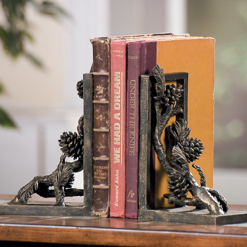 Pine Branch Bookends - Set of 2