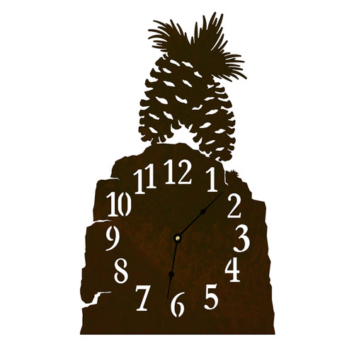 Pine Cone Table Clock