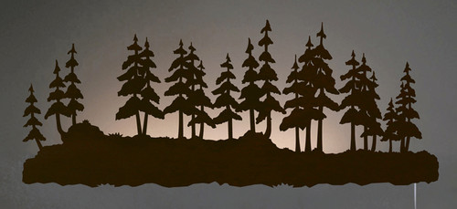 Pine Forest Back Lit Wall Art