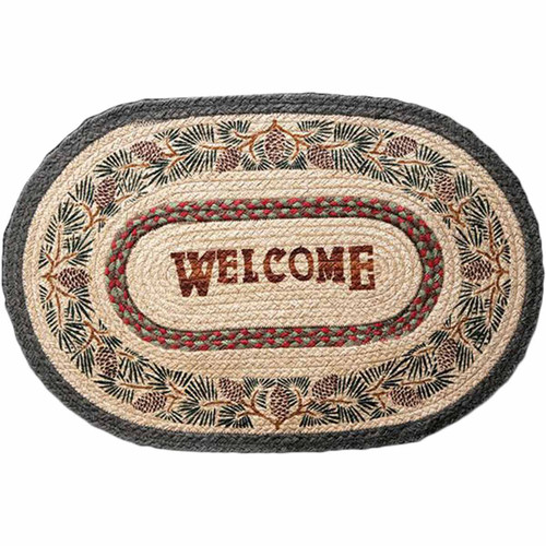 Pine Forest Welcome Rug