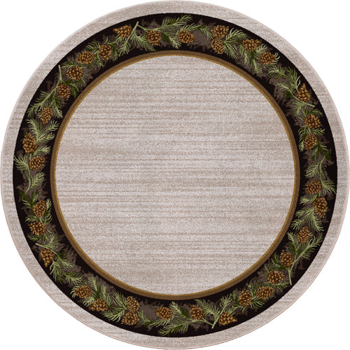 Pine Grove Natural Rug - 8 Ft. Round