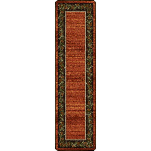 Pine Grove Rust Rug - 2 x 8