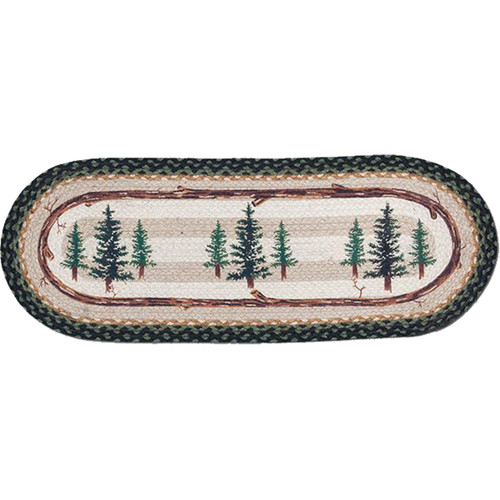 Forest Pines Framed Table Runner