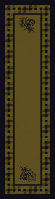 Pine Refuge Green Rug - 2 x 8