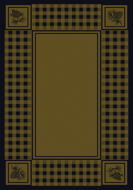 Pine Refuge Green Rug - 8 x 11