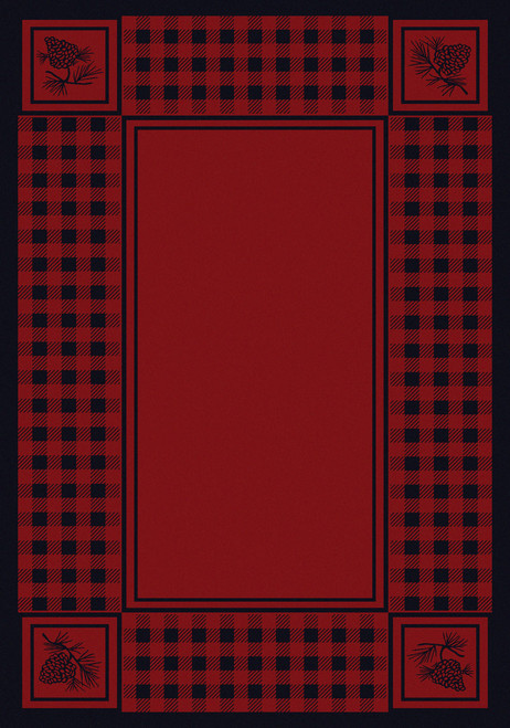 Pine Refuge Red Rug - 3 x 4